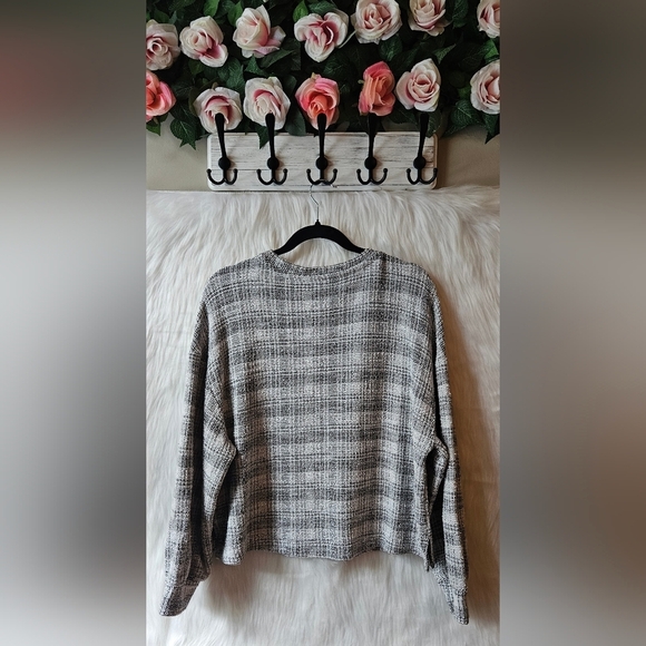 Reitmans Signature Plaid Soft Knit Pullover Sweater - Picture 3 of 7